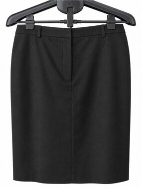 Josephine Chaus Essentials Black Pencil Skirt Size 12 Career Office Midi